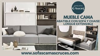 El Mueble Total Sofá con Chaiselongue Estantería y Cama  Casas minimalistas y prácticas [upl. by Harvey]