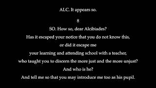 Alcibiades by Plato Part 1 of 4 [upl. by Cirdec]