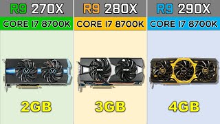 R9 270x vs R9 280x vs R9 290x Benchmarks in 2020s Games [upl. by Devinna]