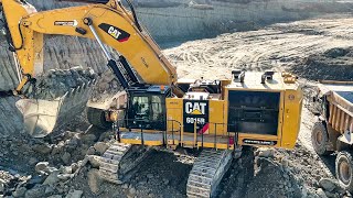 Caterpillar 6015B Excavator Loading Caterpillar Dumpers  Sotiriadis Mining Works [upl. by Dweck]