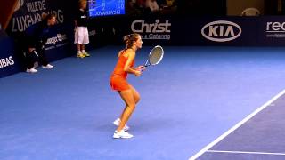 Bojana Jovanovski  BGL BNP Paribas Luxemburg Open 2013  Slow motion video [upl. by Erdnassak]