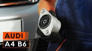 Comment remplacer des coupelle damortisseur arrière sur une AUDI A4 B6 TUTORIEL AUTODOC [upl. by Whiffen]