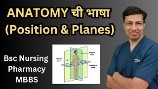 Anatomy तील विविध body positions आणि body PlanesAnatomical Planes and positions [upl. by Garneau]