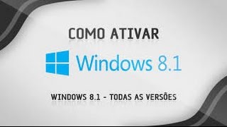 Como Ativar Windows 81 Pro [upl. by Kenlay]