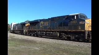 CSX L 702 23 ContainersManifest by Raleigh St 112324 Seaboard System Sticker Unit leads 284 axles [upl. by Ehman]