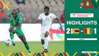 Zimbabwe 🆚 Guinea Highlights  TotalEnergiesAFCON2021  Group B [upl. by Meece]