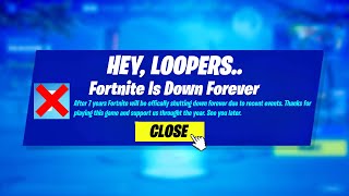 Fortnite Is Shutting Down [upl. by Kernan]