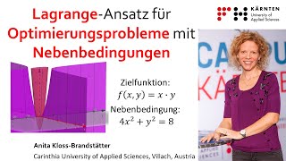 LagrangeOptimierung mit Nebenbedingung  anschaulich erklärt [upl. by Asiluj]