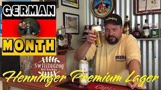 Henninger Premium Lager 48 ABV  SwillinGrog Beer Review [upl. by Lynelle]