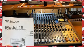 Tascam Model 16 Unboxing  Analog Mixer Multitrack Recorder USB Interface [upl. by Tewell]