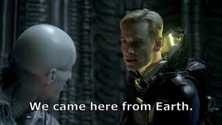 What David Said to the Engineer  Prometheus short version with subtitles [upl. by Theola]