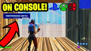 How To Get PERFORMANCE MODE On Console PS4PS5XBOX Fortnite OG [upl. by Nyraf]