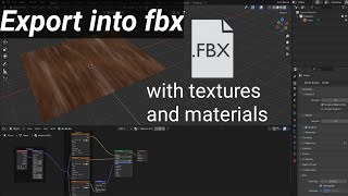 Blender  Export fbx with textures and materials step by step blenderblender3d blendertutorial [upl. by Aerdua]