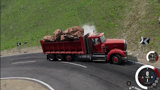 Dangerous Mountain Heavy Truck BeamNG Drive Gameplay [upl. by Fihsak321]