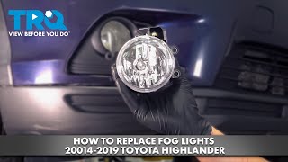 How to Replace Fog Lights 20142019 Toyota Highlander [upl. by Oirram366]