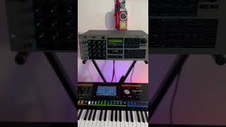 Roland Júpiter 80 controlando o módulo EMU proteus 2500 🔥🎶🎹 keyboard [upl. by Secnarf742]