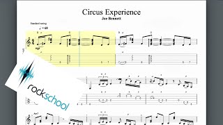 Circus Experience Rockschool GRade 4 Guitar [upl. by Arrahs]