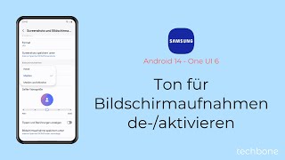 Ton für Bildschirmaufnahmen aktivieren oder deaktivieren  Samsung Android 14  One UI 6 [upl. by Lavinia]