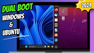 How to DUAL BOOT Windows 1011 and UBUNTU EASY 2024 [upl. by Ellemac]