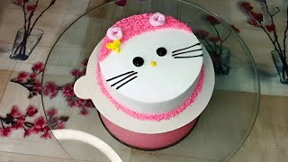 Hello Kitty Cake Decoration 🐱 [upl. by Anastas]