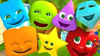 Impara Le Forme  Filastrocche In Italiano  Bambini Rime  Learn Shapes  Kids Tv Italian [upl. by Ysdnil]