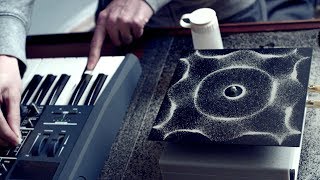 Cymatics Chladni Plate  Sound Vibration and Sand [upl. by Noslen]