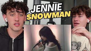 South Africans React To JENNIE  눈 Snow  Snowman Cover [upl. by Oknuj]