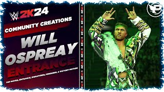 Will Ospreay WWE 2K24 Entrance Top Moves Signatures Finishers amp Victory Motion [upl. by Naugan61]