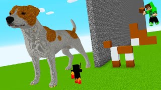 Trolei meu INIMIGO com CACHORRO PRONTO na BATALHA DE CONSTRUÇÃO do MINECRAFT [upl. by Harraf]