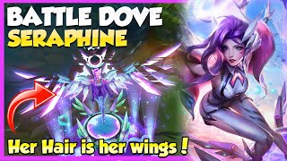 🕊️ WELCOME TO BATTLE DOVE SERAPHINES WOoOOORLD 🎵  New Seraphine Skin Gameplay  Erick Dota [upl. by Cullin]