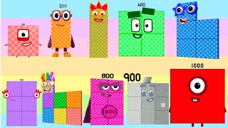 COUNTING NUMBERBLOCKS BY TENS AND HUNDREDS  LEARN TO COUNT GIANT NUMBERS  hello george [upl. by Notsua]