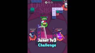 Janet 1v3 In Knockout 🥶🔥 BrawlStars Janet Shorts [upl. by Ococ391]