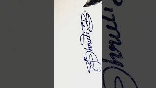 DhrutiBS Name signature style  comment your Name  trending handwriting namewrite [upl. by Alidis]