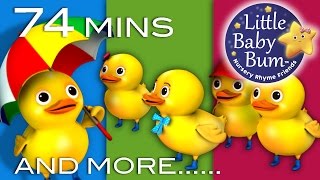 Five Little Ducks  More  Nursery Rhymes for for Babies by LittleBabyBum [upl. by Ydnamron]