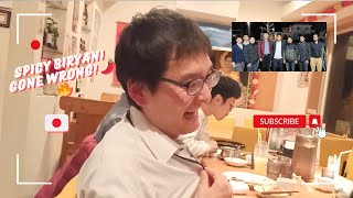 Spicy 🌶️🔥 Biryani Challenge EPIC Reaction  Biryani Too Spicy for Japan 🇯🇵🌶️ Team Dinner  Vlog 9 [upl. by Noicpecnoc518]