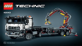 LEGO instructions  Technic  42043  MB Articulated Construction Truck alternative model [upl. by Kim]