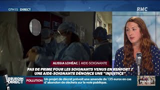 La colère dAlissia aide soignante contre le refus de prime aux soignants venus en renfort [upl. by Euh189]