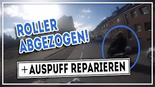 ROLLER ABGEZOGEN  AUSPUFF REPARIEREN   WR125X  MotoVlog 023  MOTOP [upl. by Beatrix]