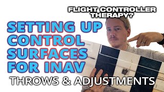 Setting up control surfaces linkages and throws for iNav [upl. by Sokairyk]