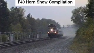 Amtrak F40 Horn Show Compilation  You wont believe your ears [upl. by Pauli]