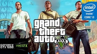 Grand Theft Auto V GTX 1050 TI 4GB i3 4160 [upl. by Suirauqram]