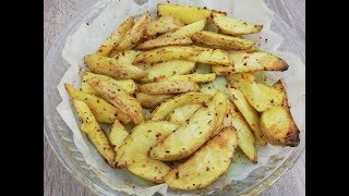 FIRINDA BAHARATLI ELMA DİLİM PATATES TARİFİ [upl. by Madel]