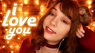 ASMR 💛 quotI Love Youquot quotIts Okayquot quotShhhquot  Hugging You  Face Touching 💛 [upl. by Ayrb]