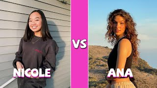 Nicole Laeno Vs Ana Sobonja TikTok Dance Compilation [upl. by Nuahsal]