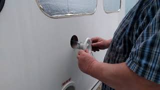 Shuttle bus rv conversion Part 7 Water tank inlet installbutcher block clearcoat [upl. by Jaquenette42]