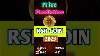 RSR COIN price prediction 2025  shorts shortvideo viral trending [upl. by Asli289]