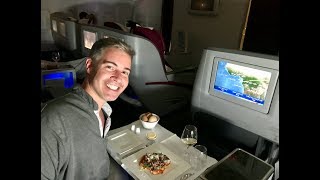 QATAR AIRWAYS BUSINESS CLASS  DOHA TO SAO PAULO [upl. by Verney]