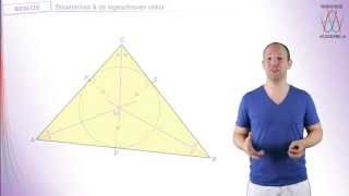 Stellingen amp bewijzen  Bissectrices amp ingeschreven cirkel  WiskundeAcademie [upl. by Selbbep]