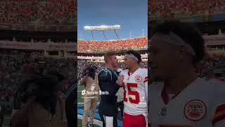 NPAT MAHOMES SHOWS THE PANTHERS SOME GRATITUDE 🙏 amp RESPECT 🫡 [upl. by Gnod]