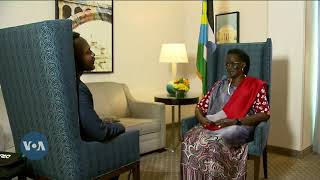 VOA Interview Part 1 South Sudan’s Vice President Rebecca Nyandeng De Mabior [upl. by Annawaj456]